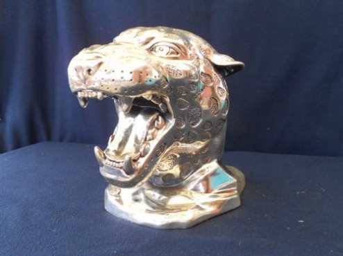 CABEZA JAGUAR GRANDE ARTESANÍAS DE PLATA