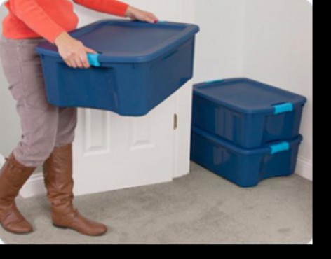 CAJA DE PLASTICO CON SEGURO, CAJA LATCH AND CARRY 12 GAL/45 L, STERILITE