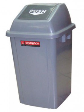 BOTE DE BASURA CON BALANCÍN,PELDAÑOS