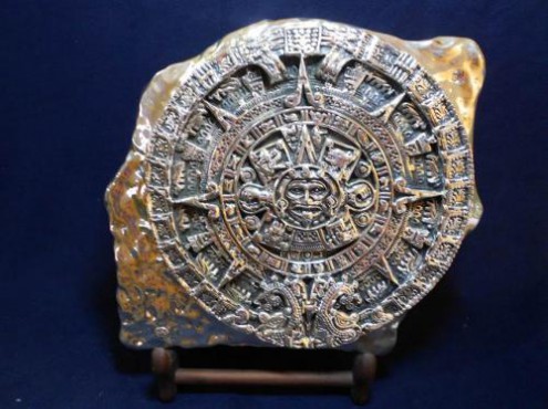 CALENDARIO GRANDE AZTECA ARTESANÍAS EN PLATA