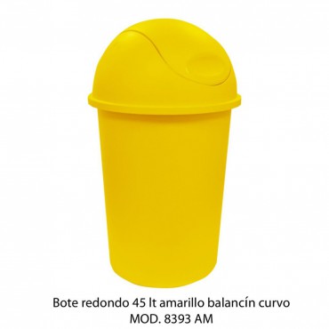 CESTO 45 LTS  REDONDO TAPA BALANCIN CURVO, SABLÓN