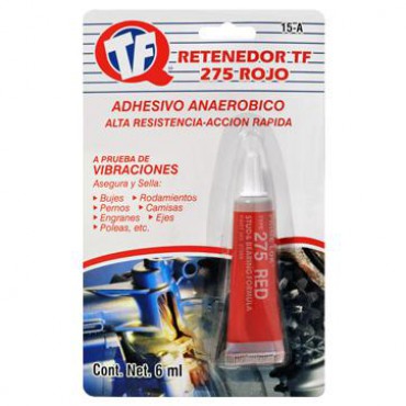 Retenedor TF 275 , Retenedor automotriz, líquido rojo anaeróbico