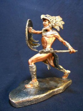 GUERRERO ÁGUILA EN PELEA ARTESANÍAS DE PLATA