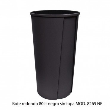 BOTE DE BASURA REDONDO SIN TAPA 80L, SABLON