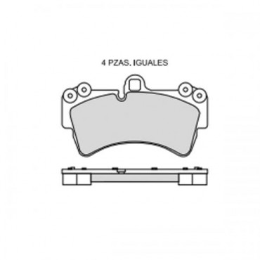 BALATA FRENO DE DISCO RAYBESTOS DELANTERA PROFESSIONAL GRADE CERÁMICA PARA AUDI 