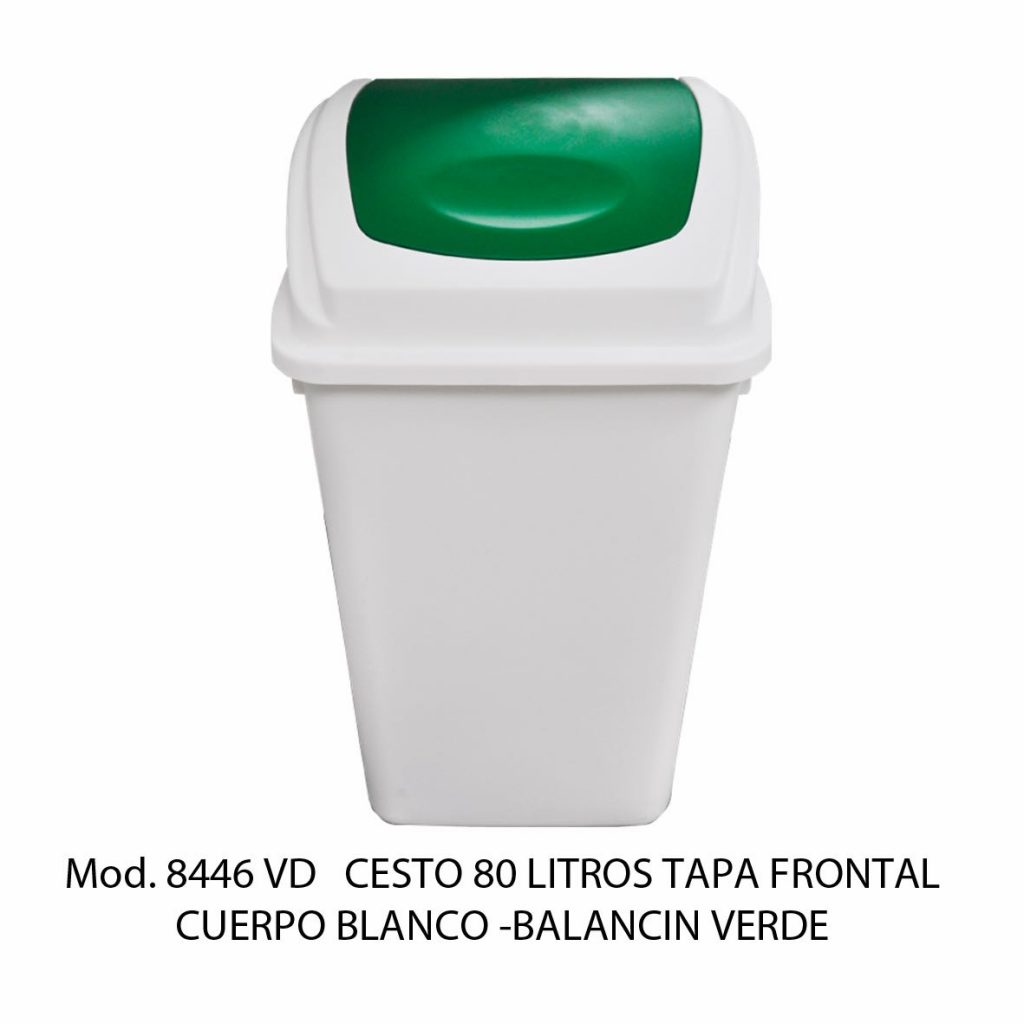 CESTO 80L BLANCO BALANCIN FRONTAL, SABLÓN